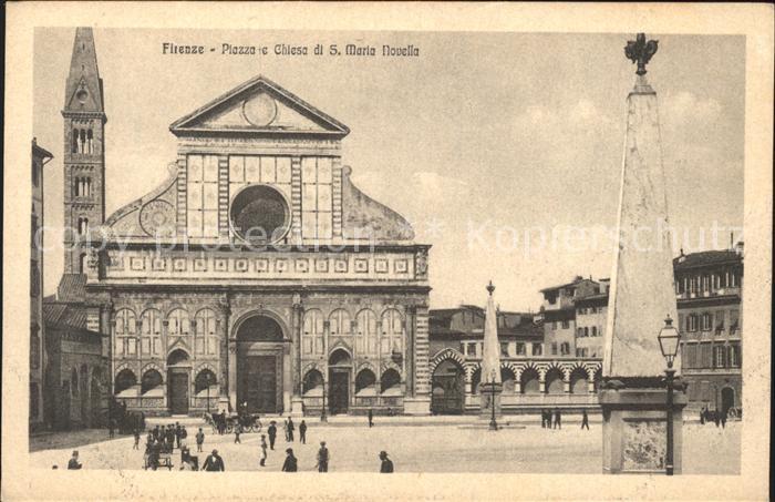 Firenze Florenz Plazza Chiesa di S Marta Novella