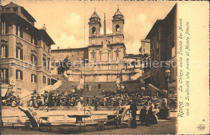 Roma Rom La Chiesa della Trinita dei Monti