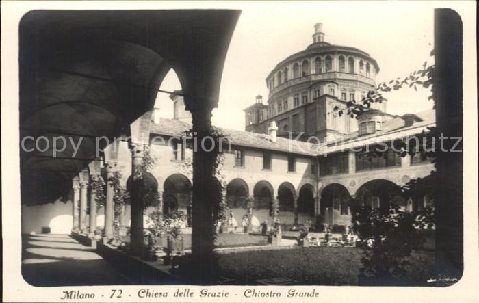 Milano Chiesa delle Grazie Chiostro Grande