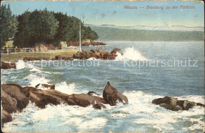 Opatija Abbazia Brandung an der Puntizza