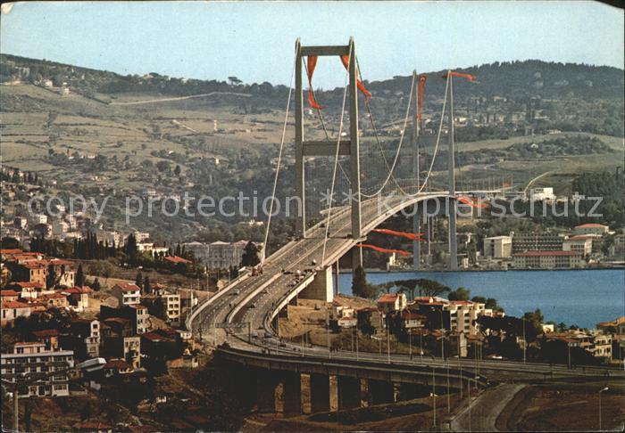 Istanbul Constantinopel Dogazici Koprusunun Ortakoyden gorunusu