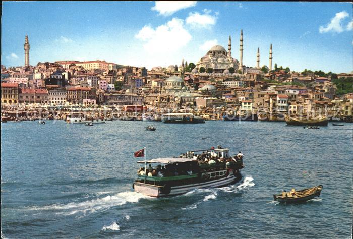 Istanbul Constantinopel Goldener Horn Sueleymaniye