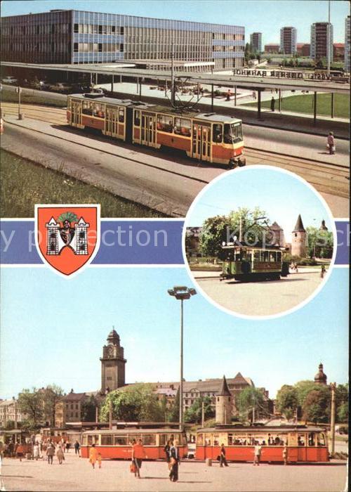 Plauen Vogtland Oberen Bahnhof Historische Strassenbahn Otto Grotewohl Platz