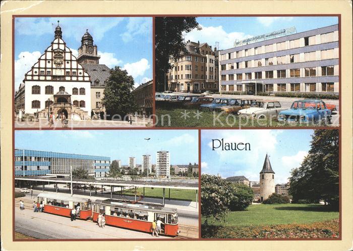 Plauen Vogtland Altes Rathaus Engelstrasse Oberer Bahnhof Nonnenturm