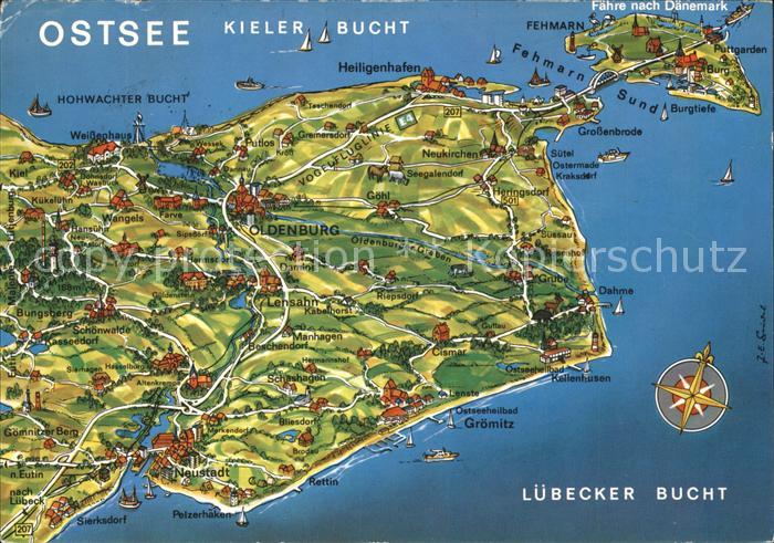 Groemitz Ostseebad Buebecker Bucht Oldenburg Fehrmarn Sund