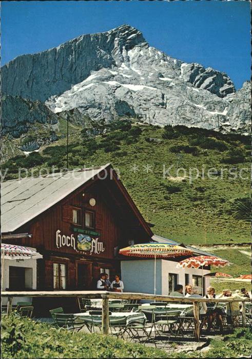 GARMISCH-PARTENKIRCHEN Bayern Hochalm Alpspitz Nordwand Hochalmseilbahn