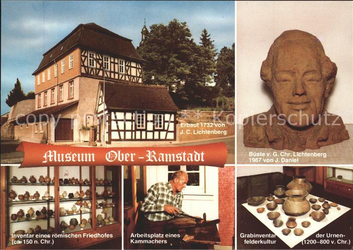 Ober-Ramstadt Oberramstadt Muehltal DARMSTADT Museum Invetar roemischen Friedhoe