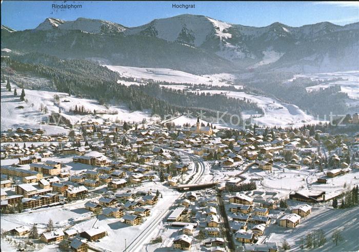 Oberstaufen Oberallgaeu Bayern Rindalhorn Hochgrat Fliegeraufnahme