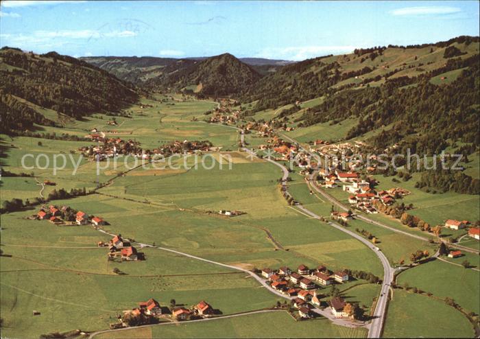 Oberstaufen Oberallgaeu Bayern Fliegeraufnahme