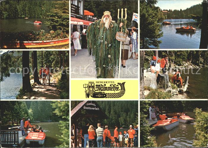 Mummelsee Berghotel Wasserman Boote Bootsverleih