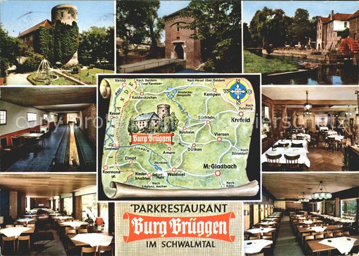 Brueggen Niederrhein Parkrestaurant Burg Brueggen