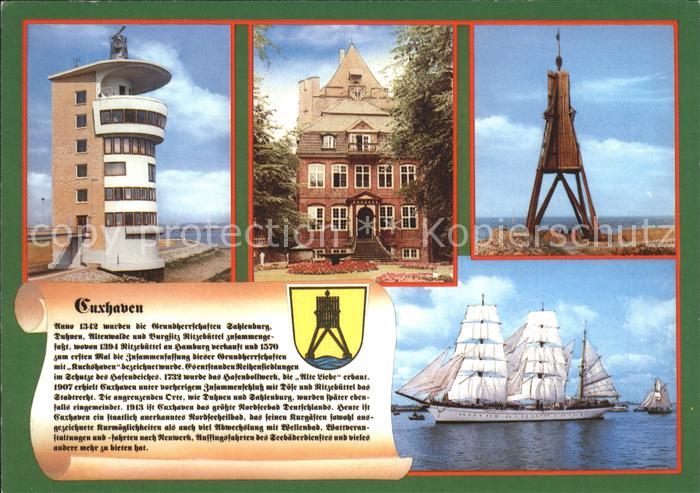 Cuxhaven Nordseebad Segelschiff Turm