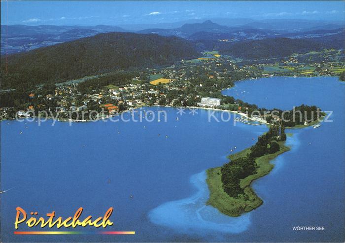 Poertschach Woerthersee Fliegeraufnahme