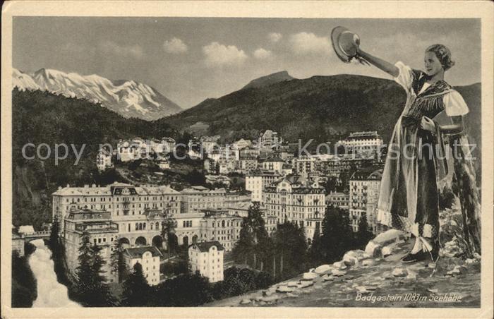 Badgastein Seehoehe Trachtenmaedchen