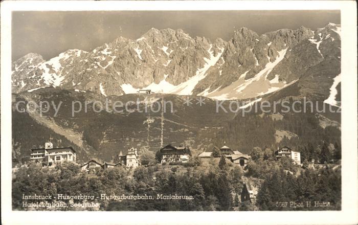Innsbruck Hungerburg Bahn Mariabrunn Hafelekarbahn Seegruber