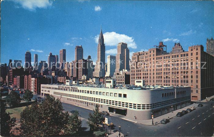 Manhattan New York Mid Manhattan skyline showing the new East Side Airlines Term