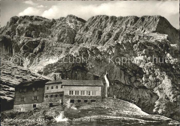 Purtschellerhaus Hoher Goell mit Hohem Goell