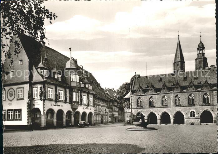 GOSLAR Harz Niedersachsen Kaiser Worth und Rathaus