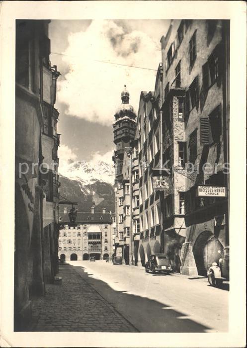 Innsbruck Herzog Friedrich Str mit Goldenem Dachl