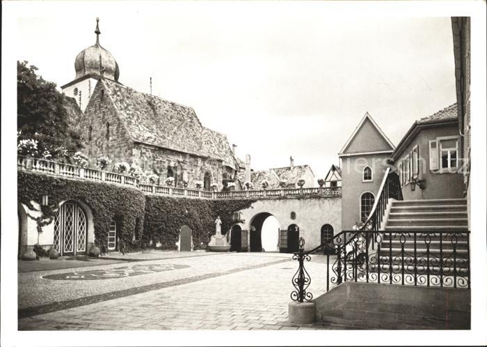 Wachenheim Weinstrasse Sektkellerei Schloss Wachenheim Schlosshof