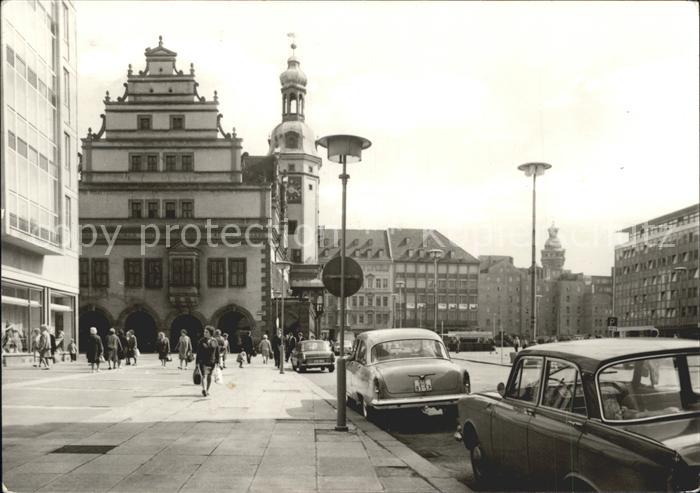 LEIPZIG Sachsen Markt mit Altem Rathaus