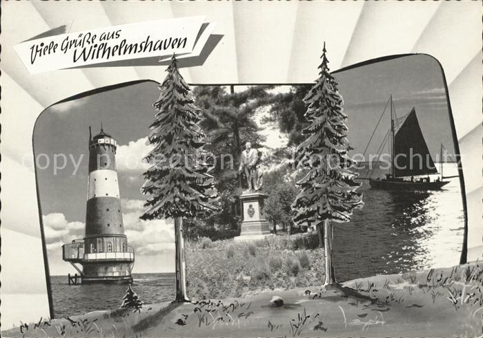 Wilhelmshaven  CITY Leuchtturm Denkmal Segelpartie
