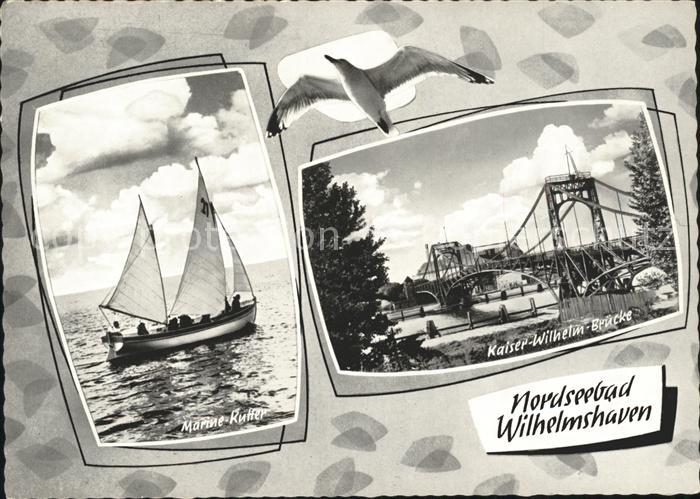 Wilhelmshaven  CITY Marine Kutter Kaiser Wilhelm Bruecke