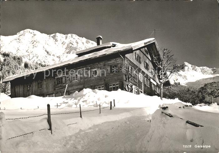 Reichenbach Oberstdorf Alpengasthof Gaisalpe