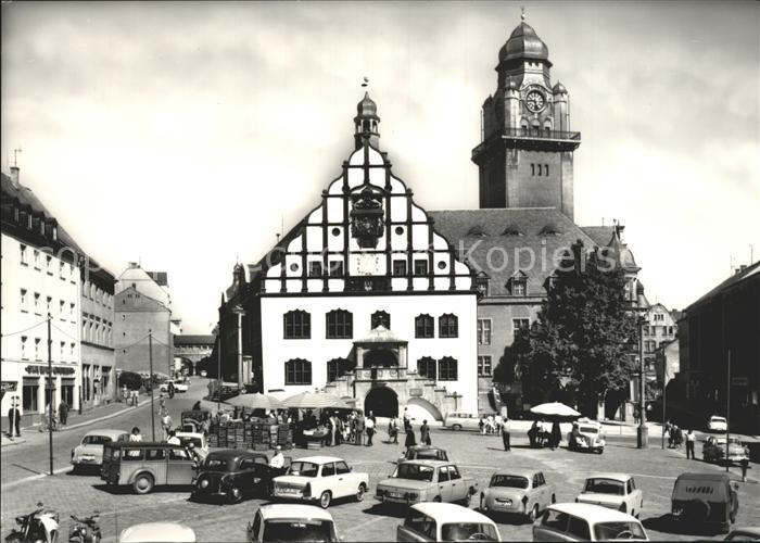 Plauen Vogtland Altmarkt mit Rathaus