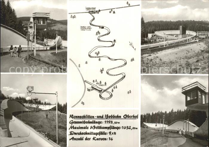 Oberhof Thueringen Rennschlitten und Bobbahn Details