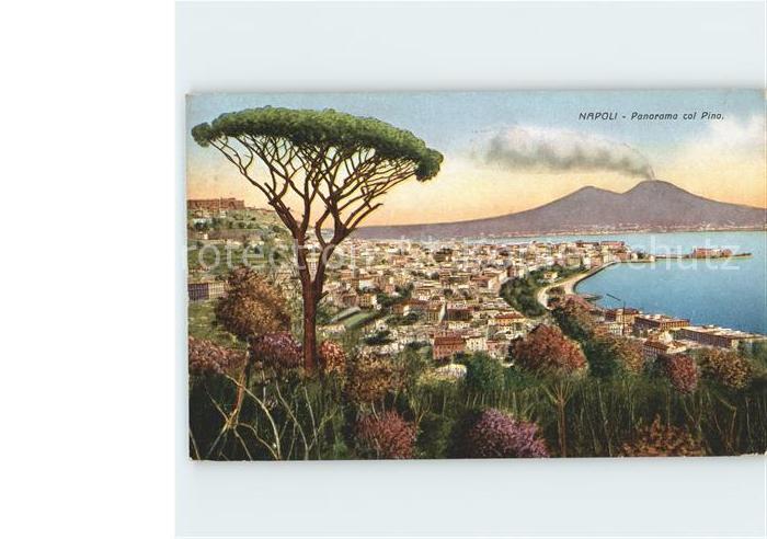 Napoli Neapel Panorama col Pina