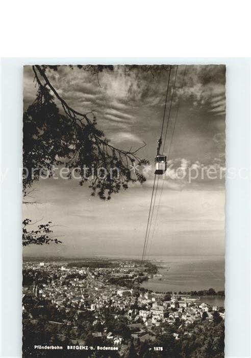 Bregenz Vorarlberg Panorama Pfaenderbahn