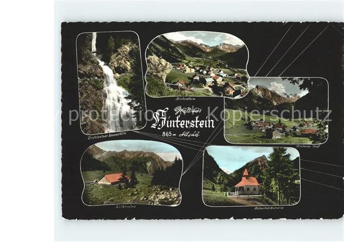 Hinterstein Bad Hindelang Zipfelsalper Wasserfaelle Hinteres Dorf Wallersalpe Hu