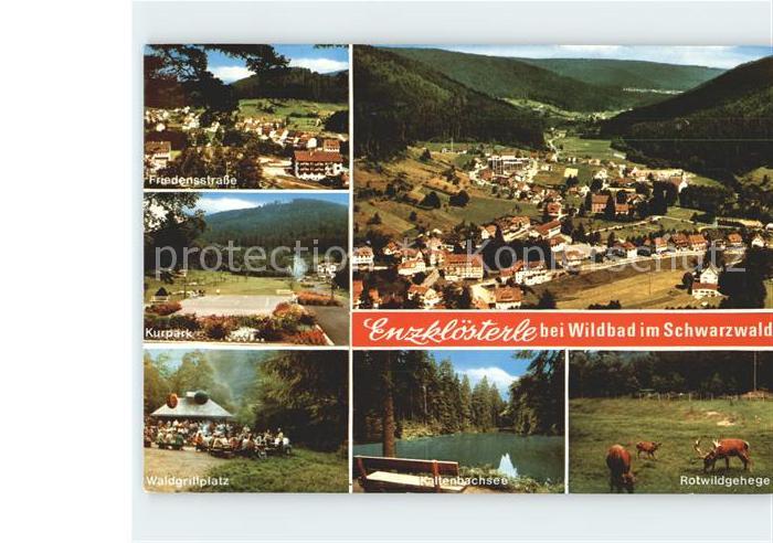 Enzkloesterle Friedensstrasse Kurpark Waldgrillplatz Kaltenbachsee Rotwildgehege