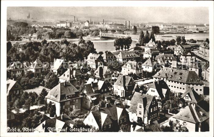 Kehl Rhein mit Strassburg