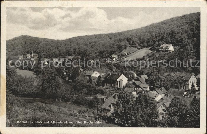 Altenbrak Harz Blick von der Bachshoehe