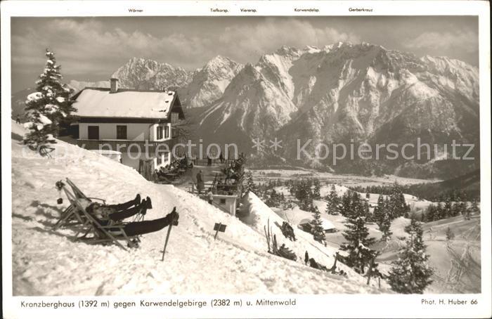 Mittenwald Karwendel Tirol Kranzberghaus mit Karwendelgebirge