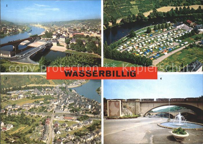 Wasserbillig Vue Generale Camping Vue Aerienne Frontiere Luxemburg Allemagne