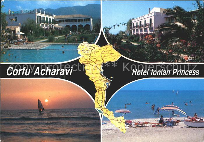 Corfu Korfu Acharavi Segelpartei Sonnenuntergang Strand Hotel Ionian Princess