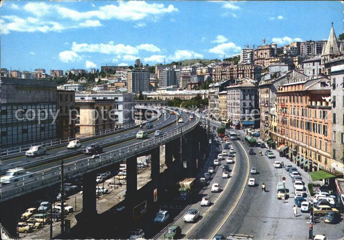 Genova Genua Liguria La Sopraelevata Via Gramsci