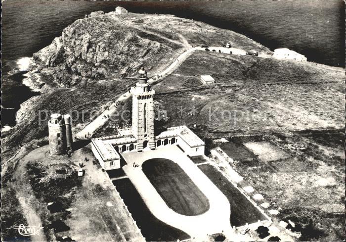 Cap Frehel Cotes d Armor Bretagne Le Phare et la Tour Vauban Vue aerienne
