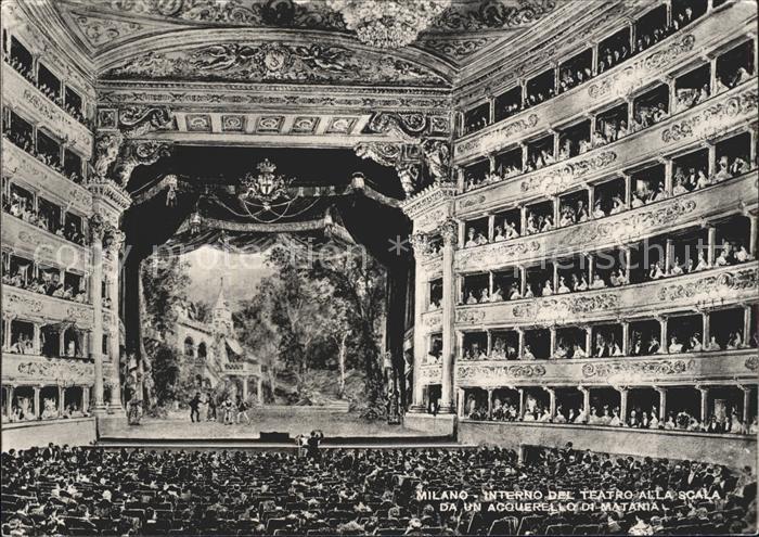 Milano Interno del Teatro alla Scala