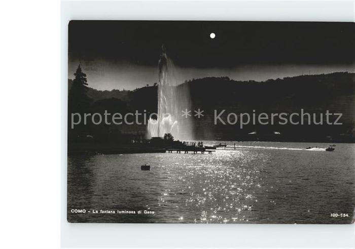 Como Lago di Como La fontana luminosa di Geno