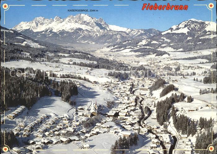 Fieberbrunn Tirol Kaisergebirge Fliegeraufnahme
