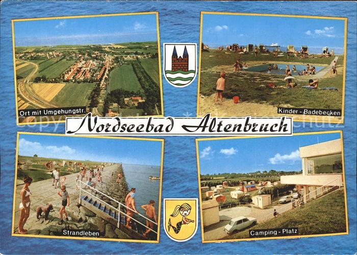 Altenbruch Ort Umgehungstrasse Kinder Badebecken Camping Platz Strandleben