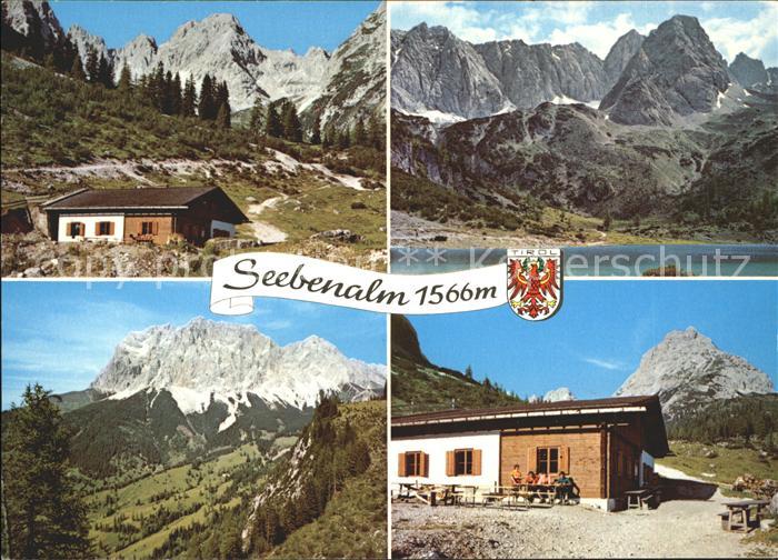 Ehrwald Tirol Seebenalm Gruenstein Seebensee Drachenkopf Zugspitze Sonnenspitze