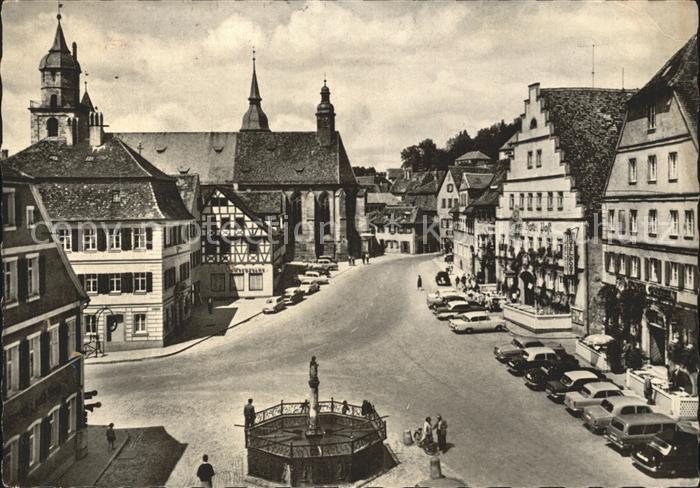 Feuchtwangen Marktplatz Romantischen Strasse