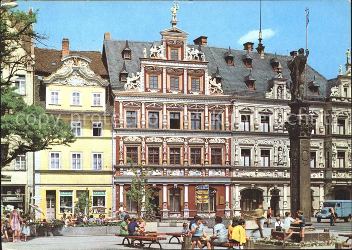 ERFURT  CITY Fischmarkt Roland Haus Breiten Herd