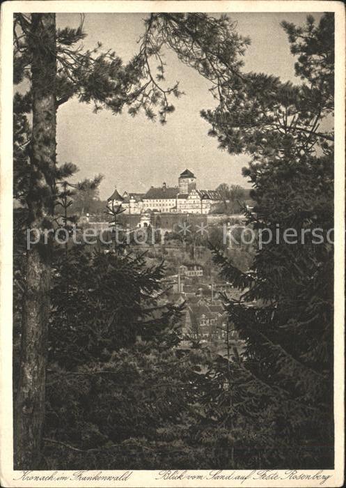 Kronach Oberfranken Feste Rosenberg