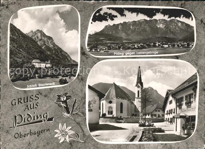 Piding Schloss Staufeneck Lattengebirge Petersplatz